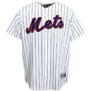 Majestic New York Mets Youth White Pinstripe Replica Baseball Jersey 