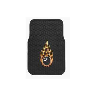  Axius Flaming 8 Ball Floor Mats Automotive