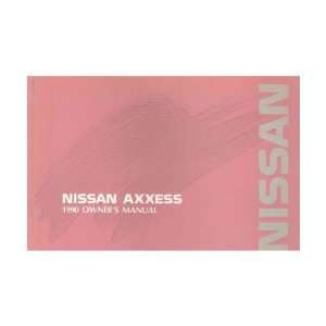  1990 NISSAN AXXESS Owners Manual User Guide Automotive
