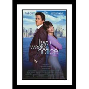 Two Weeks Notice 32x45 Framed and Double Matted Movie 