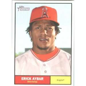  2010 Topps Heritage #279 Erick Aybar   Angels (Baseball 