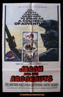 JASON AND THE ARGONAUTS * 1SH ORIG MOVIE POSTER NM 1963  