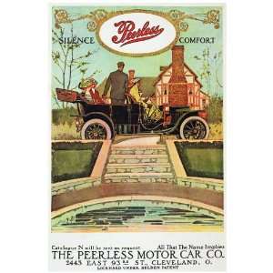 14 Poster. The Peerless Motor Car Company Poster. Decor with Unusual 