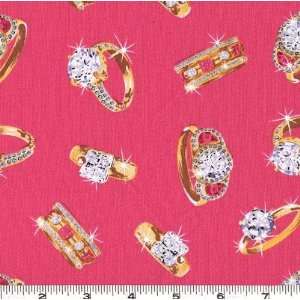   Kidz Prints Diamonds Hot Pink Fabric By The Yard Arts, Crafts