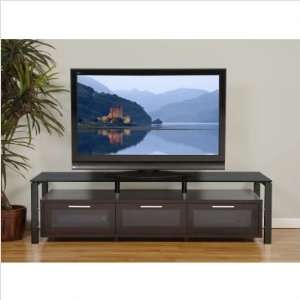   71 (B) BG Décor 71 TV Stand in Black Oak and Black with Black Glass