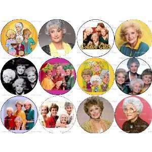  Set of 12 Golden Girls TV Sitcom Pinback Buttons 