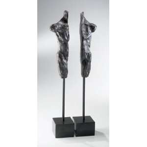  Cyan Design 00213 Male Torso Statues   Cast Iron and 