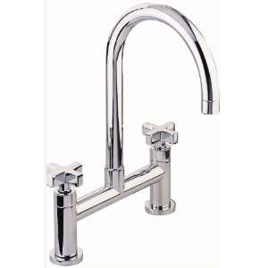 Rohl Modern Architectural bridge lavatory faucet with cross handles 