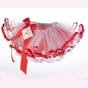  Mud Pie Christmas HOLIDAY TUTU White and Red 2T 3T 