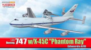 DRAGON ARMOR 1/400 X 45C PHANTOM RAY & BOEING 747 TRANSPORT 56330 