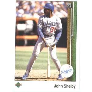  1989 Upper Deck # 75 John Shelby Los Angeles Dodgers / MLB 