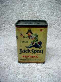 JACK SPRAT Spice Tin, Earlier Walking Jack ++  