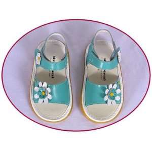  Toddler Girls Shoes Turquoise Sandal Wee Squeak Baby Girl 
