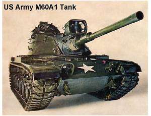 US Army M60A1 Tank Refrigerator Magnet  