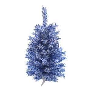  18 Blue & White Noble Pine Artificial Tinsel Christmas Tree 