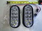   Sealed CLEAR 6 Oval Utility Backup Light w/Grommet Pigtail Trailer