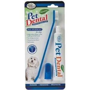  Four Paws Pet Dental Natural Oral Hygiene Kit for Dogs