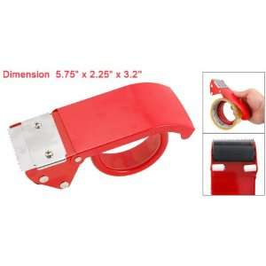  Red Metal 2 Packaging Tape Roll Dispenser Cutter Office 