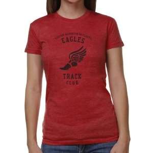   Eagles Ladies Club Juniors Tri Blend T Shirt   Red