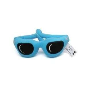  Plush Blue Sunglasses Dog Toy