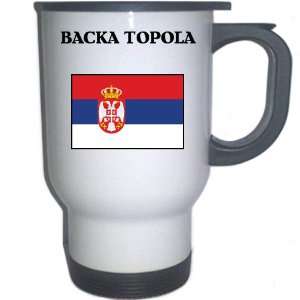  Serbia   BACKA TOPOLA White Stainless Steel Mug 