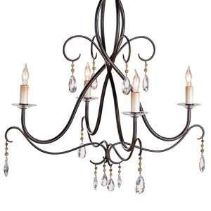 Tula Crystal Chandelier by Currey and Company  R024375   Finish  Old 