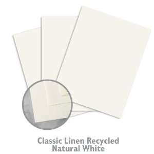  CLASSIC Linen Recycled 100 Natural White Paper   2000 