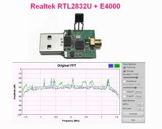 Digital TV Tuner DVB T MPEG4 Realtek RTL2832U / E4000 Radio SDR P160 
