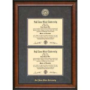  SRSU Double Diploma Frame with School Seal Sports 