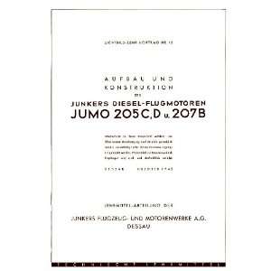   Technical Manual   Aufbau und Konstruction Junkers Jumo 205 Books