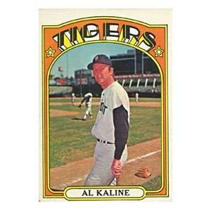  Al Kaline Unsigned 1972 Topps Card