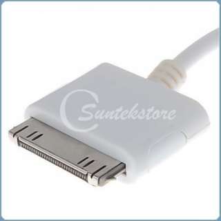 AV Composite Video To TV RCA Cable USB for iPHONE 4 4G  