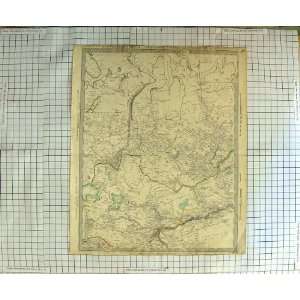  WALKER ANTIQUE MAP 1838 SIBERIA KHIVA BOKHARA OMSK