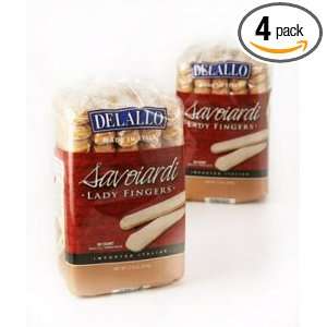 Delallo Savoiardi Lady Fingers, 17.6 Ounces Bags (Pack of 4)  