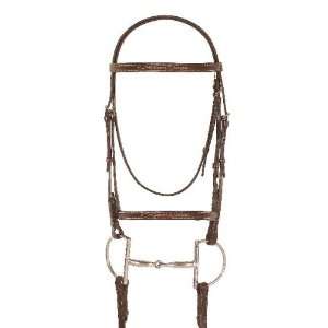  CamelotGold Fancy Raised Bridle w/ Laced Reins Sports 