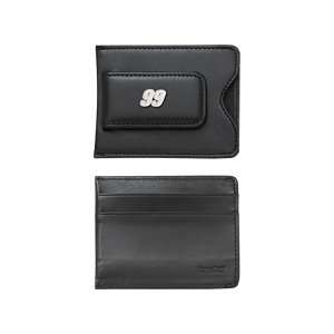 LogoArt Carl Edwards Black Leather and Sterling Silver Credit Card 