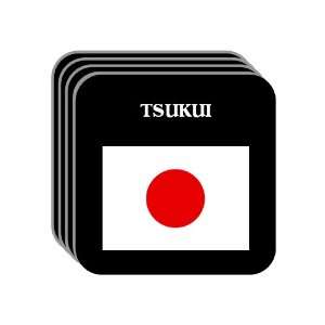  Japan   TSUKUI Set of 4 Mini Mousepad Coasters 