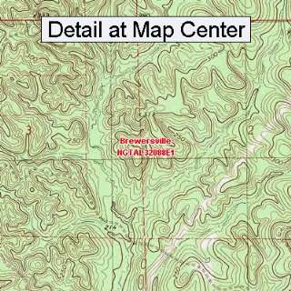  USGS Topographic Quadrangle Map   Brewersville, Alabama 