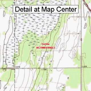  USGS Topographic Quadrangle Map   Fertile, Minnesota 