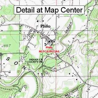  USGS Topographic Quadrangle Map   Philo, California 