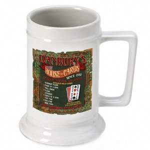    Personalized 16 oz. House of Cards Beer Stein