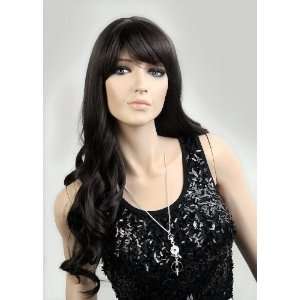 Brand New Long Black Female Wig Synthetic Hair For Ladies Personal Use 