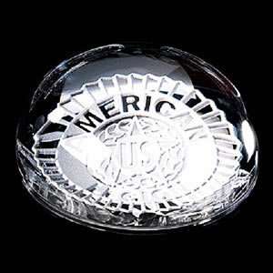  Northwest Trophy Crystal Dome Paperweight