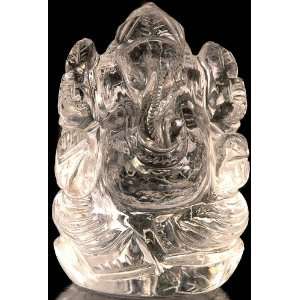  Shri Ganesha Anugraha Murti (Carved in Crystal)   Crystal 