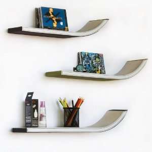 Trista   [Easy Life] Stylish J Type Leather Wall Shelf / Bookshelf 