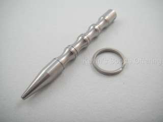 New Titanium Kubotan Kubatan Kubaton Pocket Stick Key Chain Ring Self 