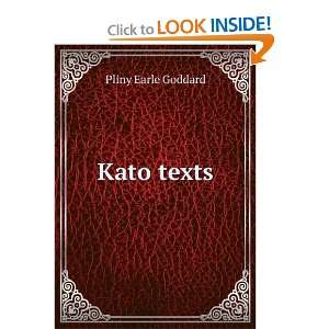  Kato texts Pliny Earle Goddard Books
