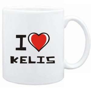  Mug White I love Kelis  Female Names