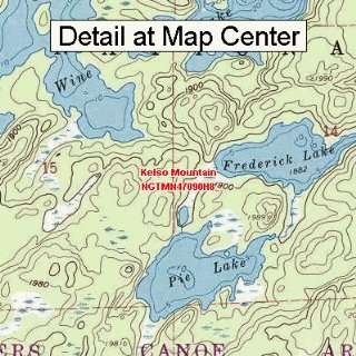  USGS Topographic Quadrangle Map   Kelso Mountain 