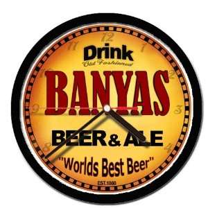  BANYAS beer and ale cerveza wall clock 